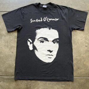 80s Sinead O’ Connor Band Tee Shirt VINTAGE WASHED BLACK T-SHIRT